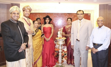 Ramya with Mr Vinod Hayagriv at inaugration