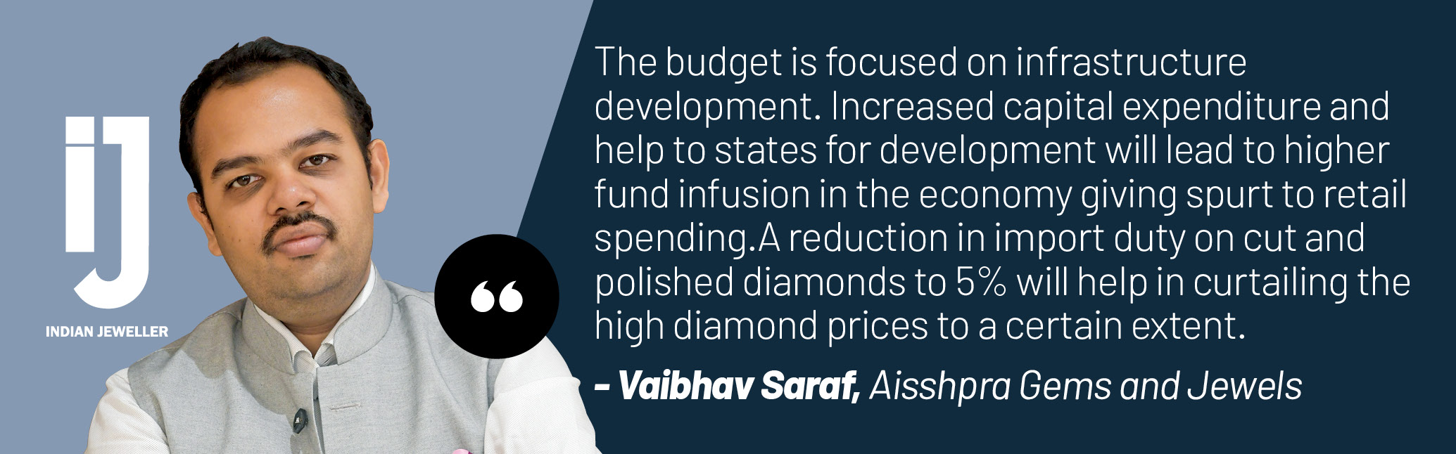 Vaibhav Saraf, Director, Aisshpra Gems & Jewels