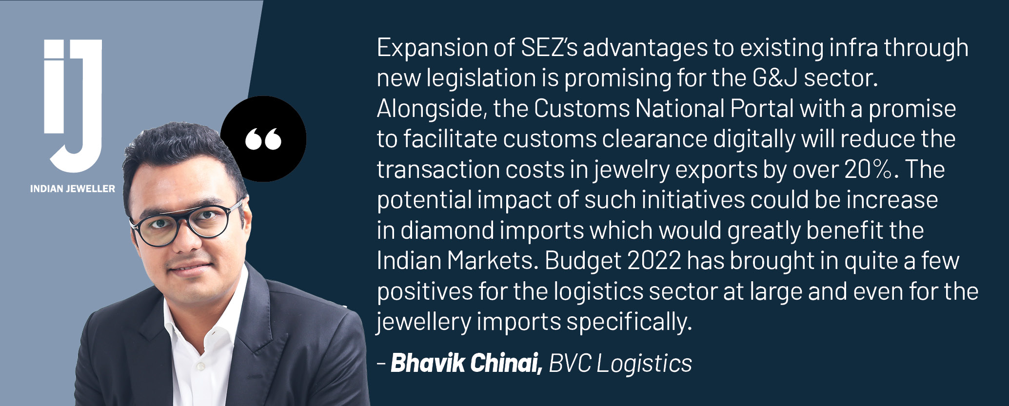 Bhavik Chinai, BVC Logistics
