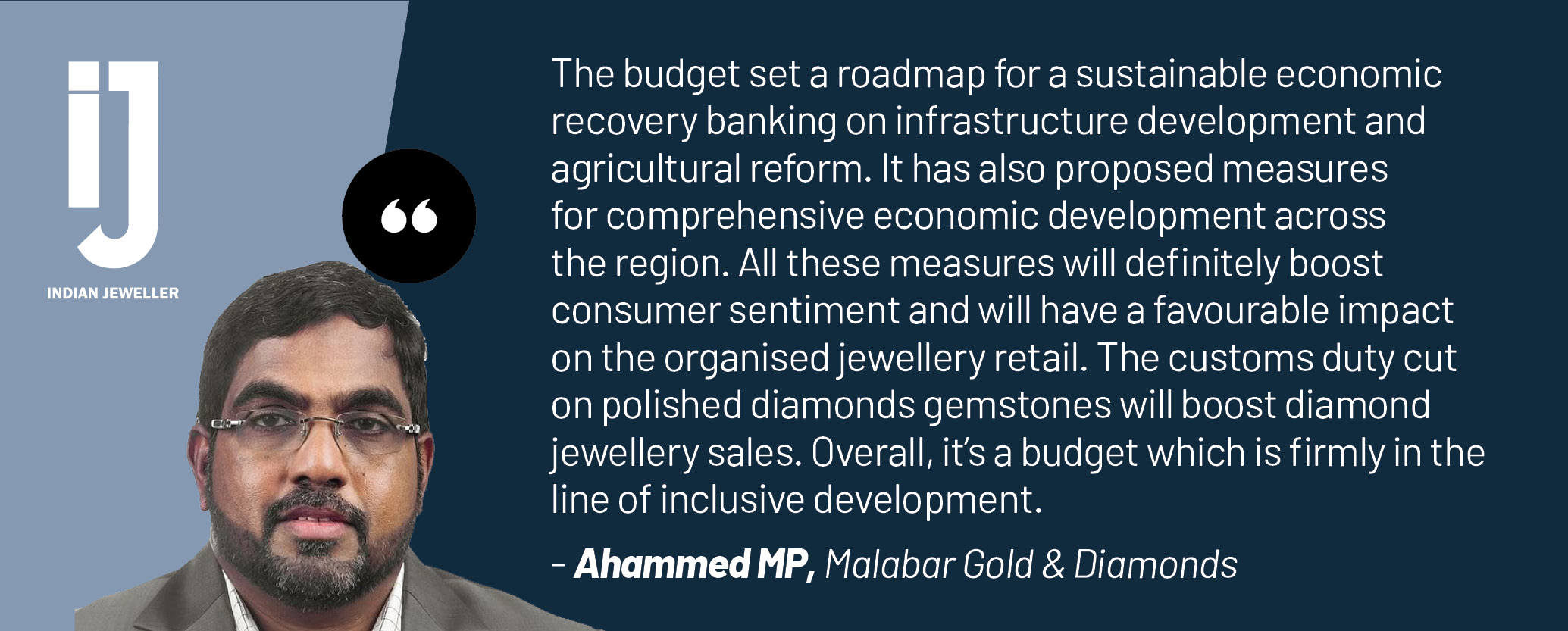 Ahammed MP, Malabar Gold & Diamonds.