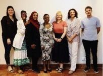 L to R Lené Swartz, Fahmida Smith, Malefa Phoofolo, Samantha Vincent, Pallavi Sharma and Ross Kellerman 