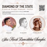 ISGJ Jewellery College, Lexus SoftMac Create 10.07-Carat Diamond Sculpture of Gujarat Deputy CM
