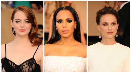 (l to r) Emma Stone, Kerry Washington, Natalie Portman